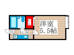 ピュアコ－ト松江の物件間取画像